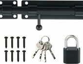 Sayayo Zatrzask do Drzwi z Kłódką 180 mm, stal nierdzewna – zdjęcie 1