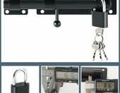 Sayayo Zatrzask do Drzwi z Kłódką 180 mm, stal nierdzewna – zdjęcie 5