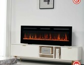 KAMINIO Marlon 36'' - kominek elektryczny 3w1 z ogrzewaniem, czarny – zdjęcie 3