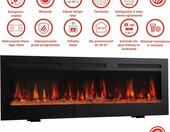 KAMINIO Marlon 36'' - kominek elektryczny 3w1 z ogrzewaniem, czarny – zdjęcie 5