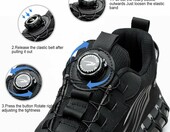 GUDECIUS Buty robocze ochronne ze stalowym noskiem, czarne – zdjęcie 4