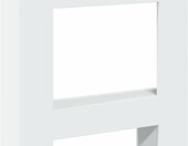 vidaXL Obudowa kominka 81x18x82 cm, biała, MDF – zdjęcie 1