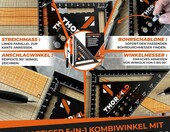 THORVALD Zestaw kątowników stolarskich 180 mm + 300 mm z ołówkiem – zdjęcie 2