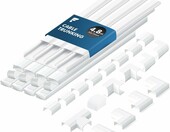 shinfly Kanał kablowy samoprzylepny 4,8 m, biały, 30x15 mm – zdjęcie 1