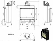 KRATKI Nadia 13 kW - stalowy wkład kominkowy Ø200 do zabudowy – zdjęcie 5