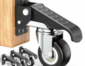 HOLKIE Zestaw 4 kółek do stołu warsztatowego, udźwig 408 kg – zdjęcie 1