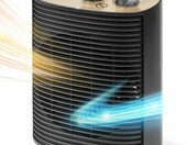 Duronic HV32 Termowentylator 2000 W – mini grzejnik z termostatem, czarny – zdjęcie 1