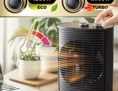 Duronic HV32 Termowentylator 2000 W – mini grzejnik z termostatem, czarny – zdjęcie 3