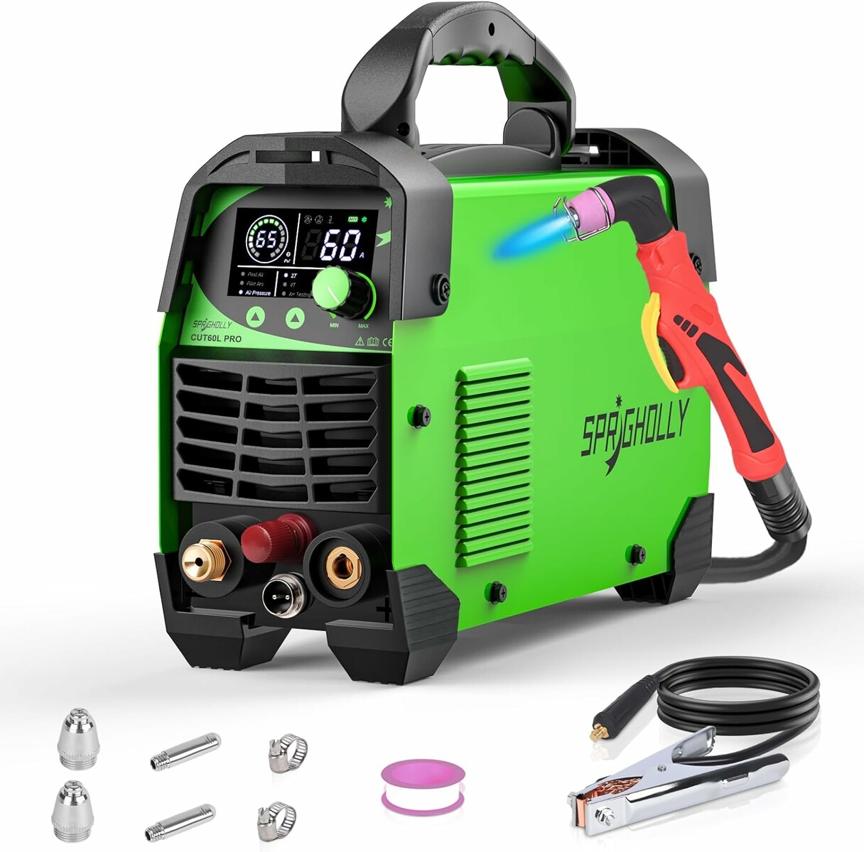SPRIGHOLLY CUT60L PRO – przecinarka plazmowa 60 A IGBT z łukiem pilotażowym