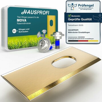 HAUSPROFI Ostrza tytanowe do kosiarki MOVA/LiDAX - 60 szt