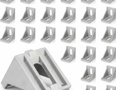 TASSFROO Zestaw 20 Kątowników Aluminiowych 40x40 – łączniki montażowe – zdjęcie 1