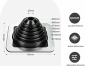 MIGUBIGU Tuleja wentylacyjna dachowa EPDM Ø32-76 mm, przepust do komina – zdjęcie 2