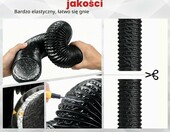 Divalune Elastyczny przewód wentylacyjny 75 mm x 5 m, aluminiowy – zdjęcie 4