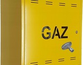 FEINZ Szafka gazowa 60x60x25 cm - zamykana skrzynka na gazomierz, żółta – zdjęcie 1