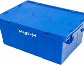 Mega-M Pojemnik transportowy magazynowy 60x40x25 cm, niebieski – zdjęcie 1