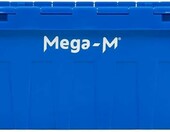 Mega-M Pojemnik transportowy magazynowy 60x40x25 cm, niebieski – zdjęcie 4