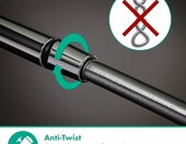 Hansgrohe Isiflex wąż prysznicowy 1,6 m, chrom, nie plącze się – zdjęcie 4