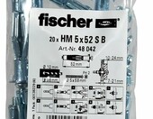 fischer Zaślepka wnęki metalowa HM 5x52 S - 20 szt., płyty budowlane – zdjęcie 1