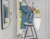 Drabest Pro drabina aluminiowa 5-stopniowa z platformą, 150 kg – zdjęcie 3