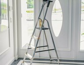 Drabest Pro drabina aluminiowa 5-stopniowa z platformą, 150 kg – zdjęcie 4