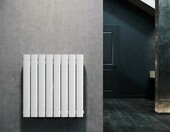 ELEGANT Grzejnik dekoracyjny panelowy 630x616 mm, biały – zdjęcie 1