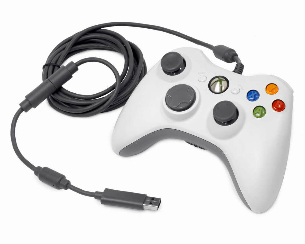 Oryginalny kontroler pad przewodowy XBOX 360 Biały