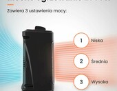 Pro Breeze Grzejnik łazienkowy ceramiczny 2000 W z termostatem, czarny – zdjęcie 3