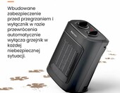Pro Breeze Grzejnik łazienkowy ceramiczny 2000 W z termostatem, czarny – zdjęcie 4