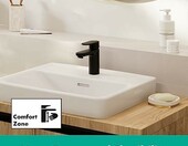 Hansgrohe Bateria umywalkowa podtynkowa - czarny mat, montaż ścienny – zdjęcie 3