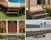 Gartenwelt Riegelsberger schody tarasowe 5 stopni, drewno sosnowe – zdjęcie 5