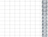 vidaXL Siatka ogrodzeniowa ocynkowana 50 x 1,25 m, srebrna – zdjęcie 1