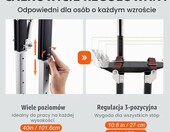 VEVOR szczudła budowlane regulowane 61-101,6 cm, aluminium – zdjęcie 3