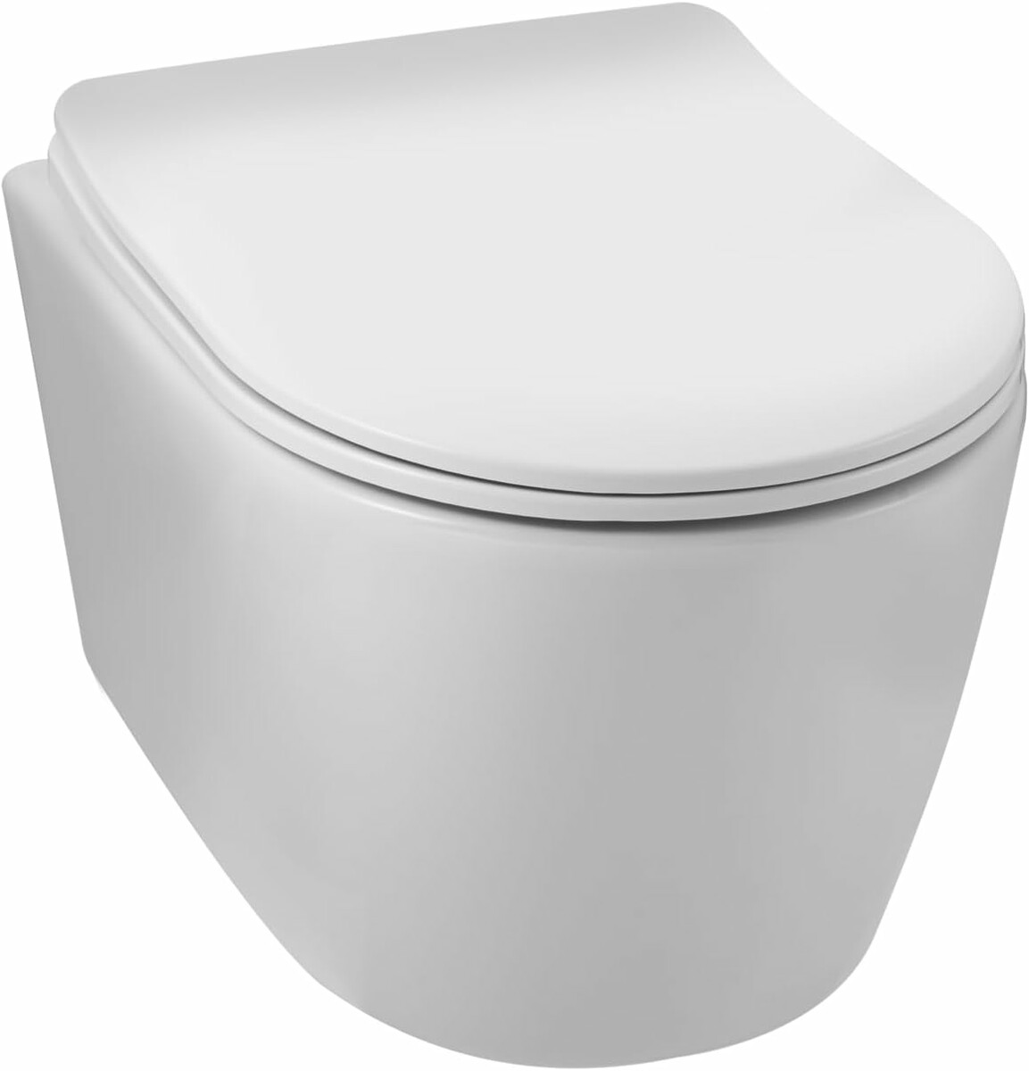 Balneo LUXA – miska WC wisząca bez kołnierza z deską wolnoopadającą