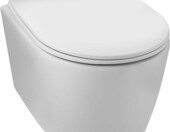 Balneo LUXA – miska WC wisząca bez kołnierza z deską wolnoopadającą – zdjęcie 1