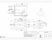 Balneo LUXA – miska WC wisząca bez kołnierza z deską wolnoopadającą – zdjęcie 4
