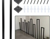 T-ZBDZ poręcz schodowa U-kształtna metalowa, czarna 90 cm – zdjęcie 2