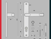KOTARBAU Klamko-pochwyt aluminiowy 90 mm, antracyt – zdjęcie 4
