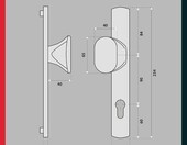 KOTARBAU Klamko-pochwyt aluminiowy 90 mm, antracyt – zdjęcie 5