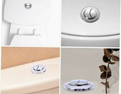 BESTonZON uniwersalne przyciski spłukujące do WC, komplet 3 szt. – zdjęcie 2