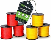 ToolSpace sznur murarski 100 m, zestaw 6 szt, czerwony/żółty – zdjęcie 1