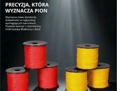 ToolSpace sznur murarski 100 m, zestaw 6 szt, czerwony/żółty – zdjęcie 2