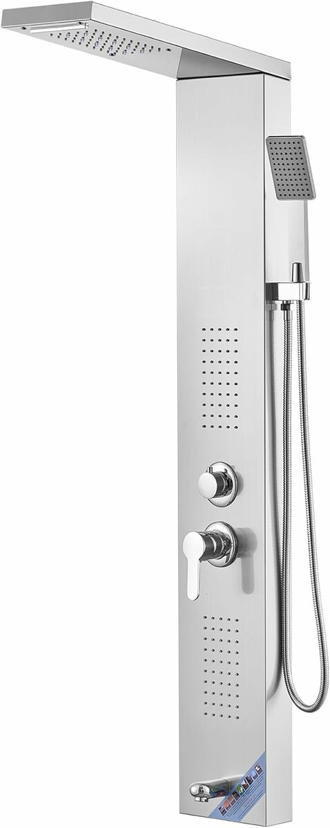 VEVOR panel prysznicowy LED 5w1 – deszczownica, masaż, wylewka wanny