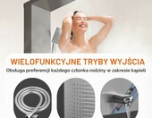 VEVOR panel prysznicowy LED 5w1 – deszczownica, masaż, wylewka wanny – zdjęcie 3
