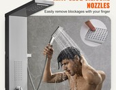 VEVOR panel prysznicowy LED 5w1 – deszczownica, masaż, wylewka wanny – zdjęcie 4