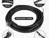 CPROSP Przewód grzejny 1 m z termostatem – kabel przeciw zamarzaniu rur – zdjęcie 3