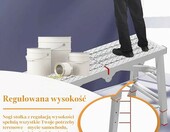 Elitix rusztowanie schodowe składane, regulowane 48-140 cm – zdjęcie 2