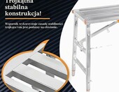 Elitix rusztowanie schodowe składane, regulowane 48-140 cm – zdjęcie 3