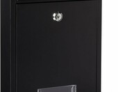 AmazonBasics Skrzynka na listy zamykana, stal ocynkowana, czarna – zdjęcie 1