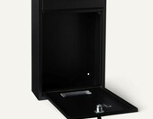AmazonBasics Skrzynka na listy zamykana, stal ocynkowana, czarna – zdjęcie 4