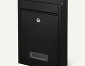 AmazonBasics Skrzynka na listy zamykana, stal ocynkowana, czarna – zdjęcie 5